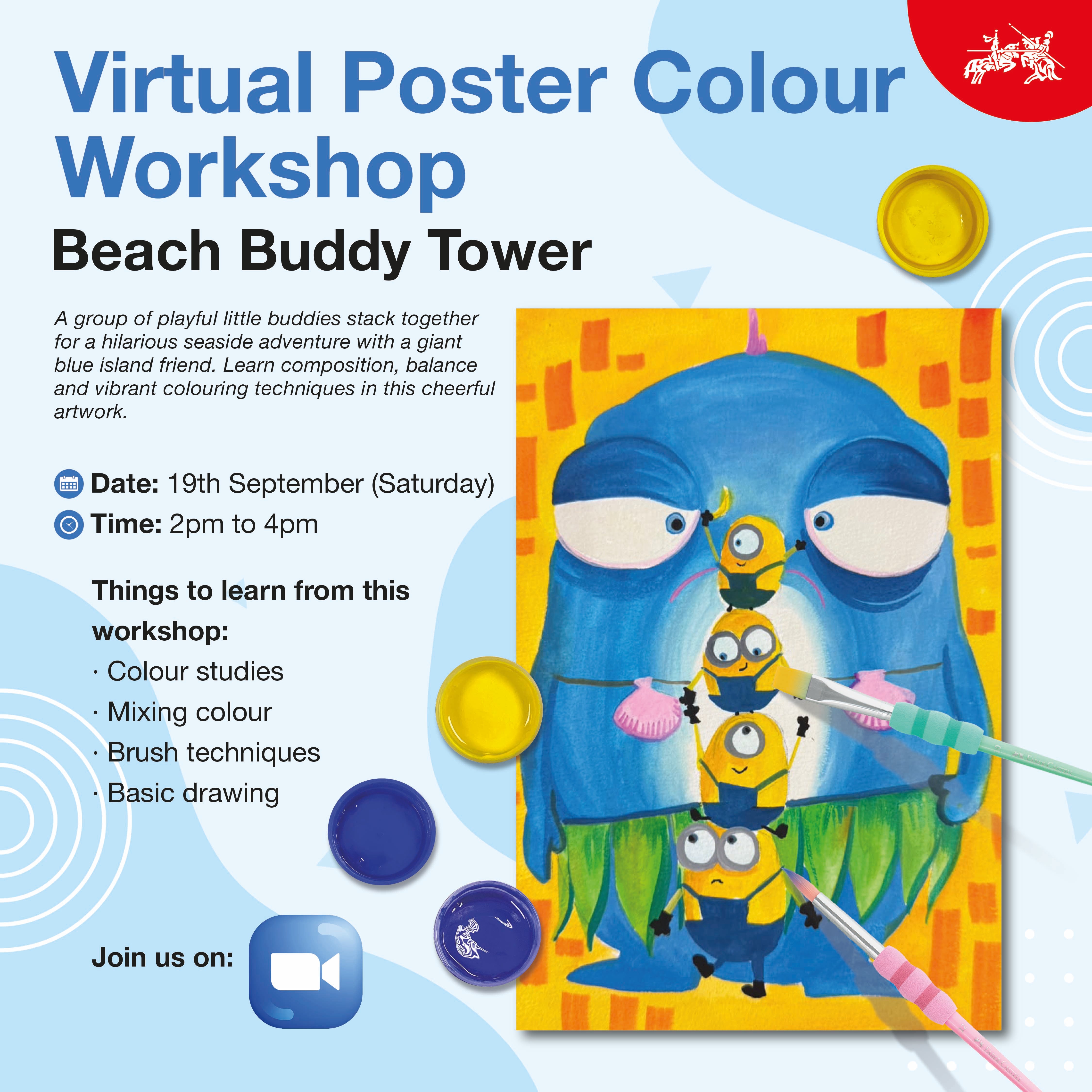 Online Poster Colour Workshop – Little Yellow Buddies (Sept-26)