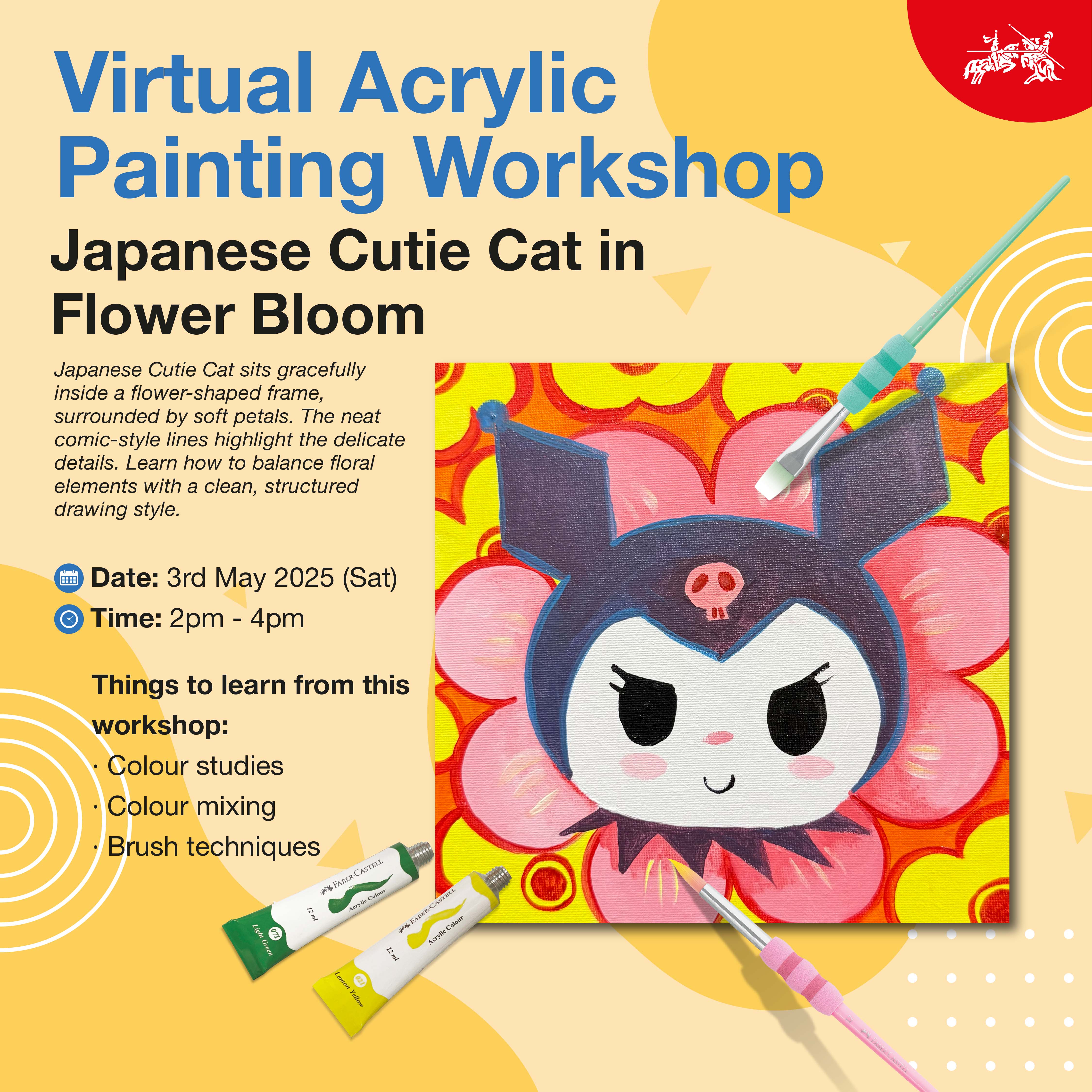 Acrylic Painting Virtual Workshop (2 Or 3 Sessions) May 25