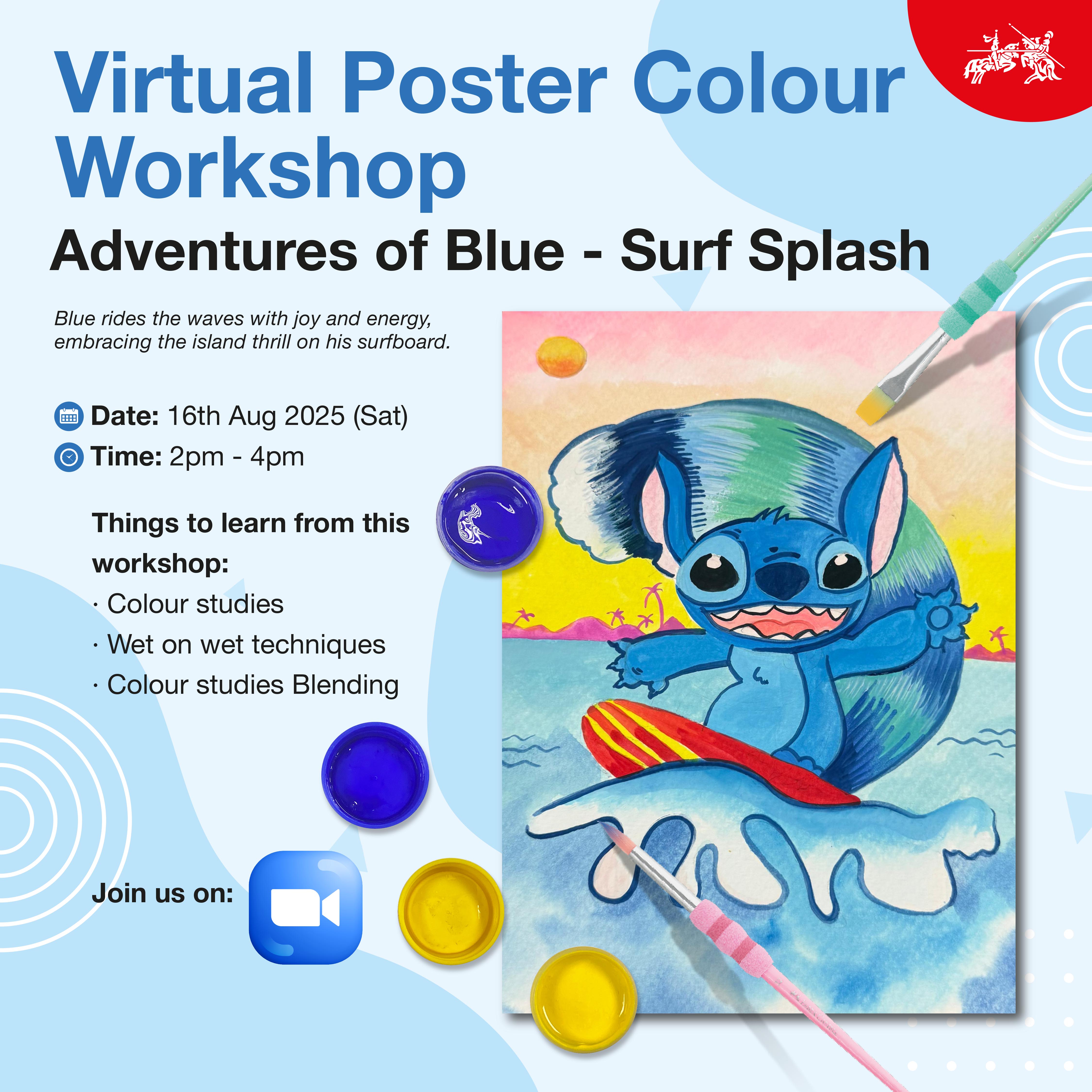 Virtual Poster Colours Workshop (2 Or 3 Sessions) Aug 2025