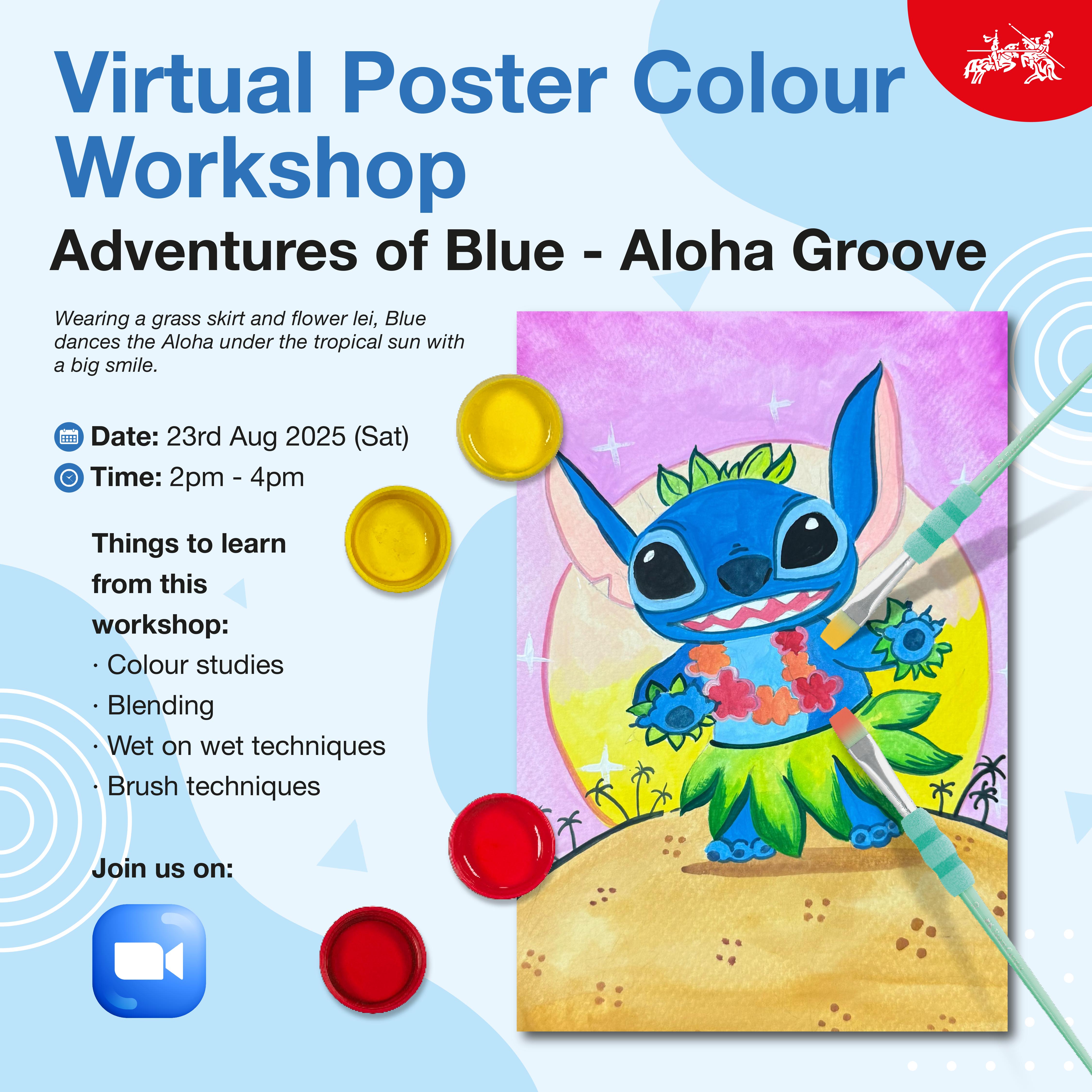 Virtual Poster Colours Workshop (2 Or 3 Sessions) Aug 2025