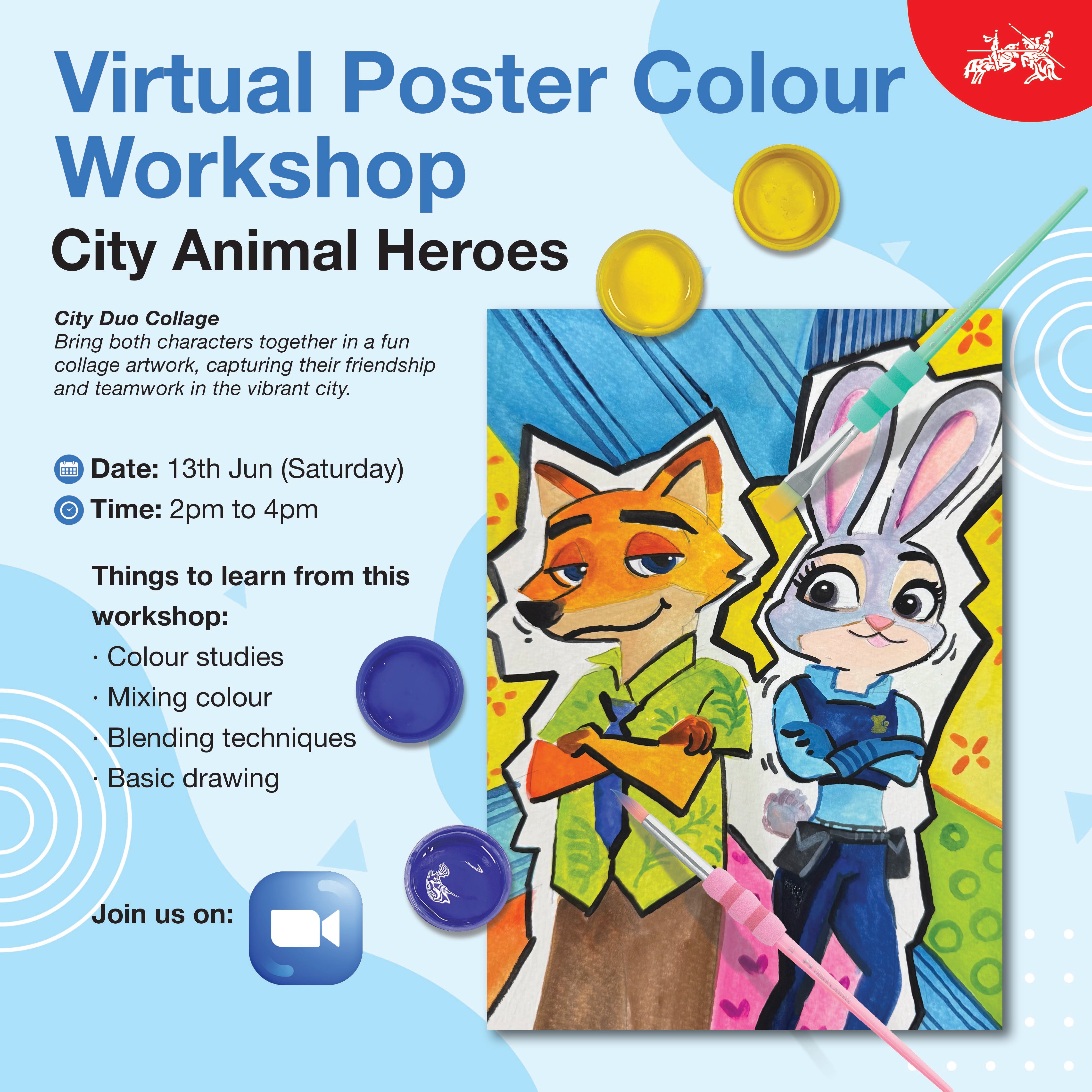 Virtual Poster Colours Workshop (2 Or 3 Sessions) May-Jun 2026