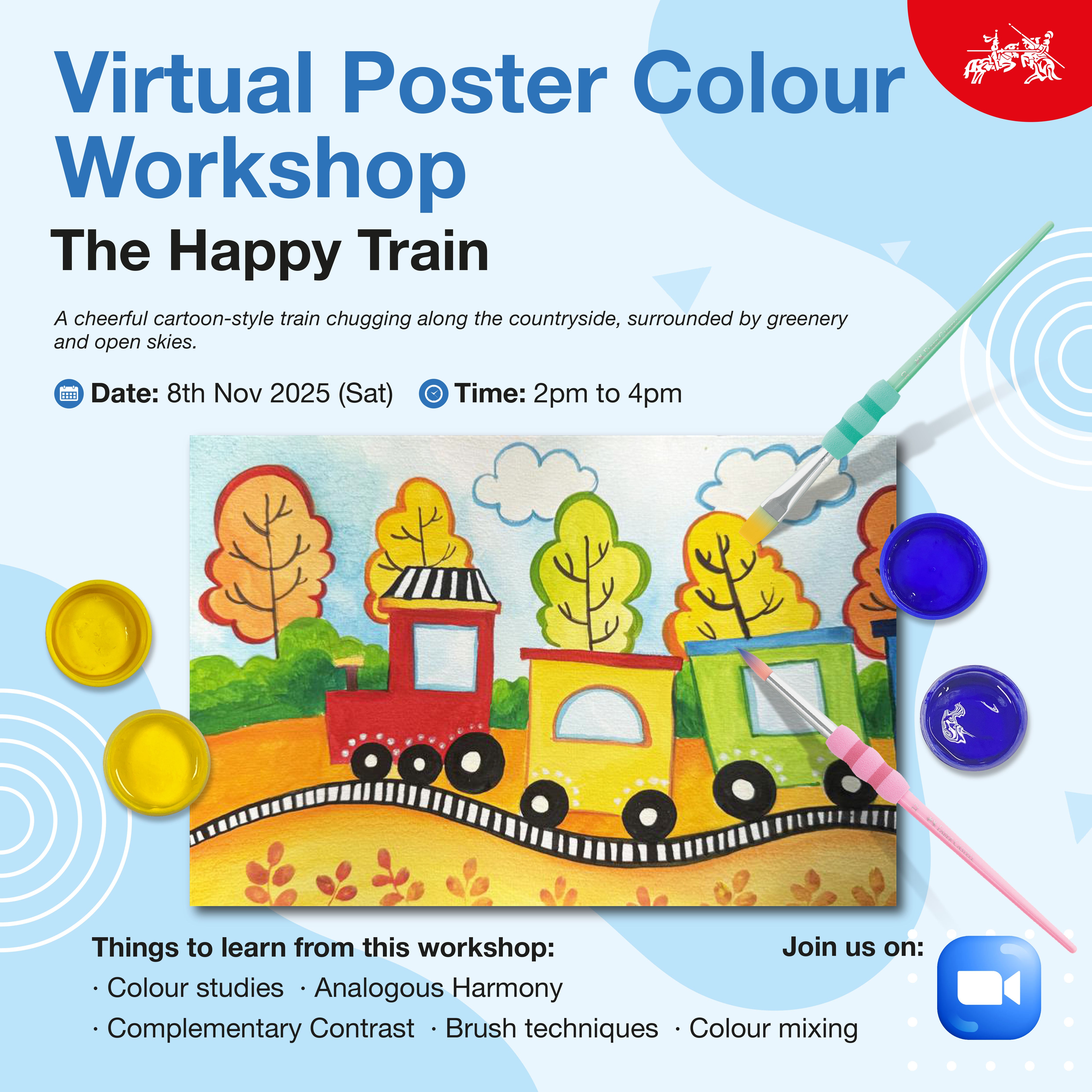 Virtual Poster Colours Workshop (2 Or 3 Sessions) November 2025