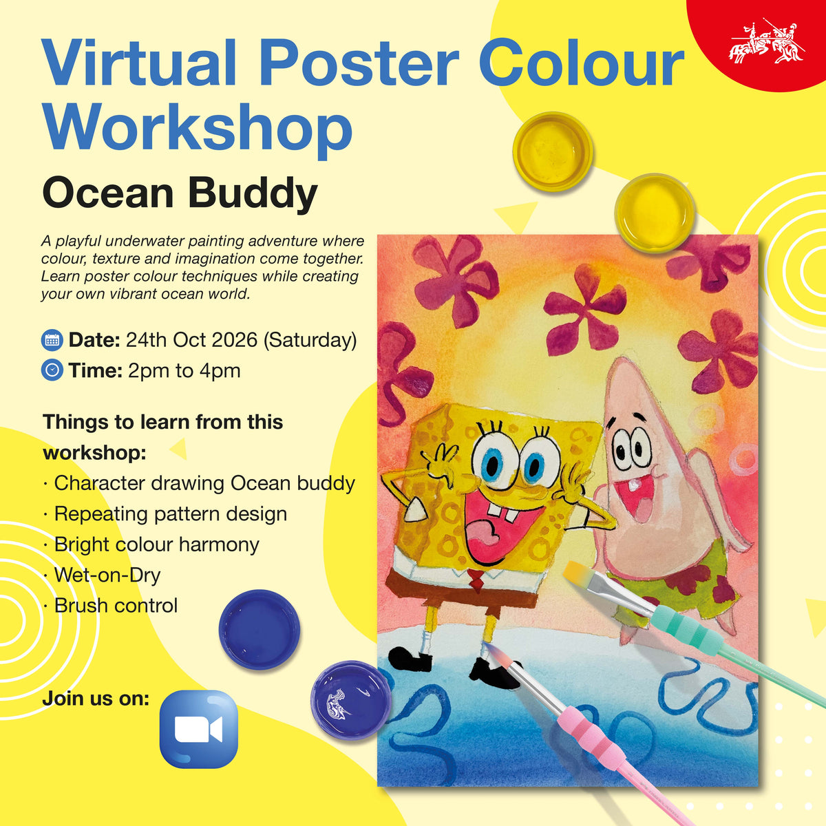 Virtual Poster Colours Workshop (2 Or 3 Sessions) Oct-Nov 2026