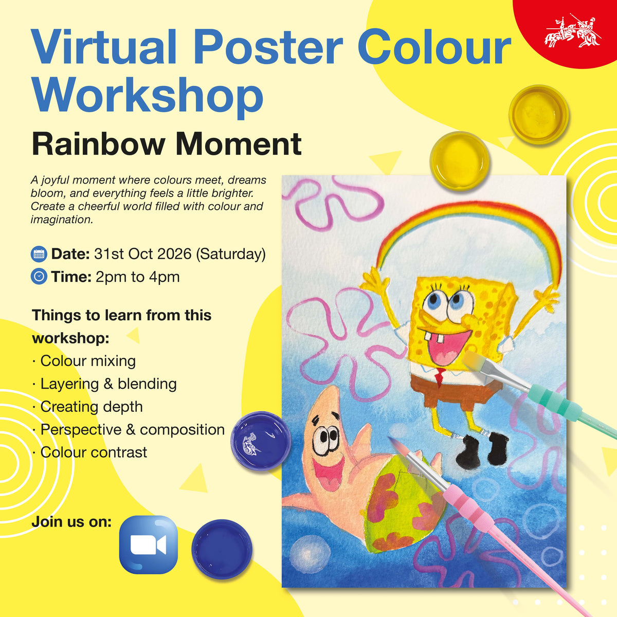 Virtual Poster Colours Workshop (2 Or 3 Sessions) Oct-Nov 2026