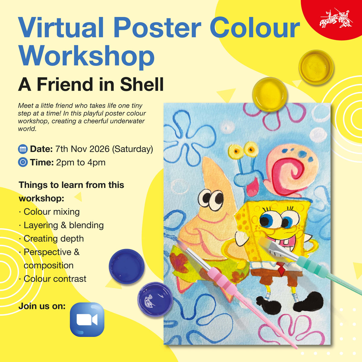 Virtual Poster Colours Workshop (2 Or 3 Sessions) Oct-Nov 2026