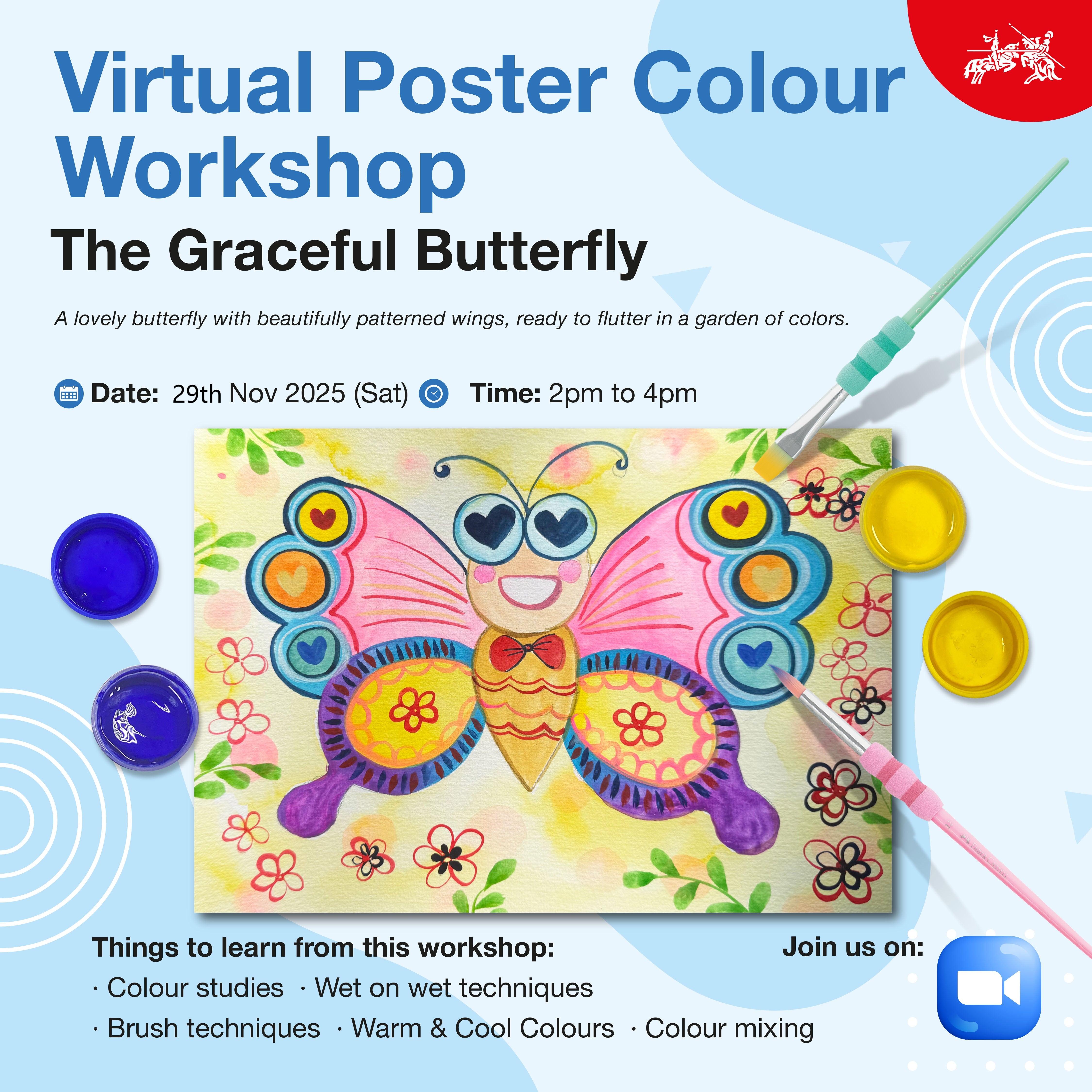 Virtual Poster Colours Workshop (2 Or 3 Sessions) November 2025