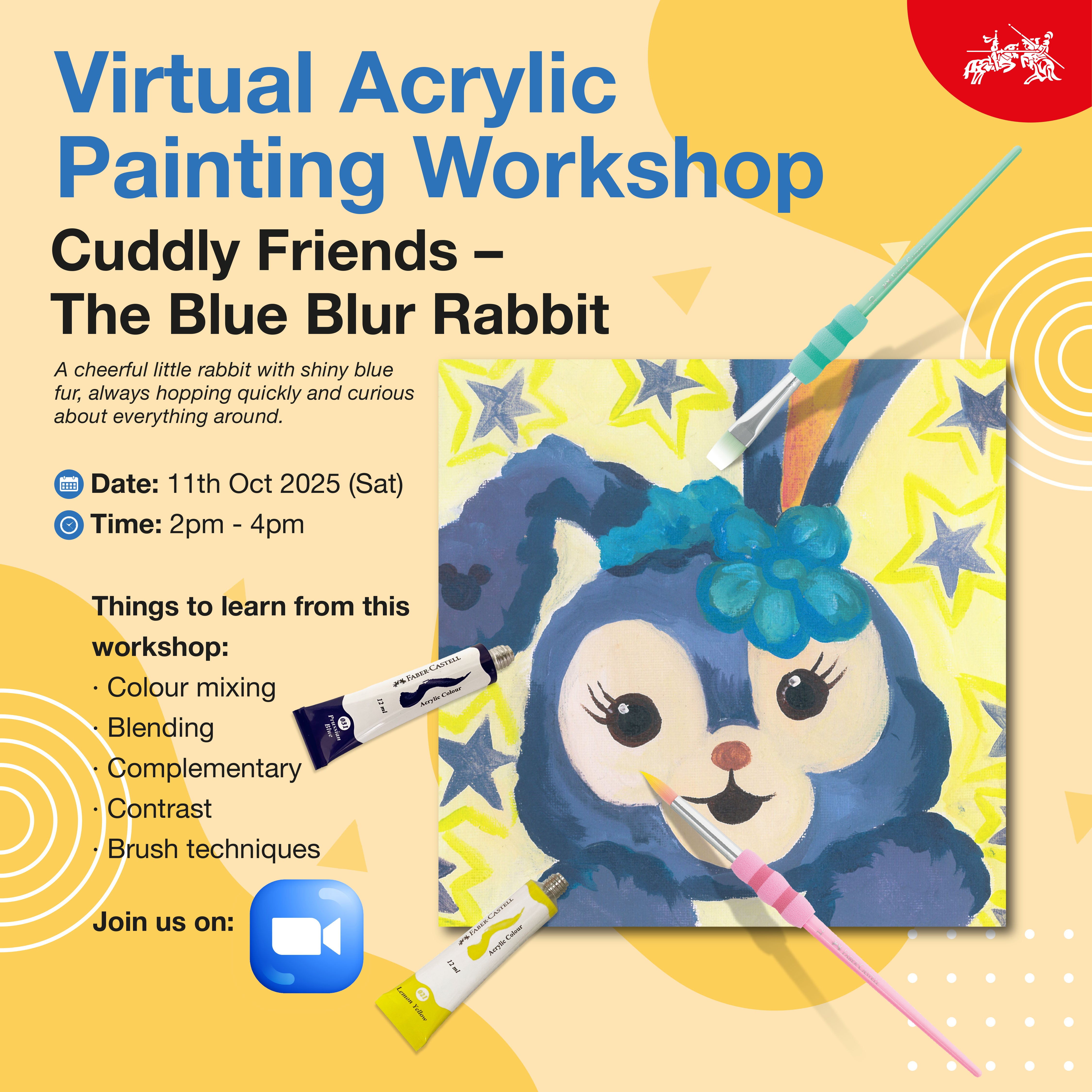 Acrylic Painting Virtual Workshop (2 Or 3 Sessions) October 2025