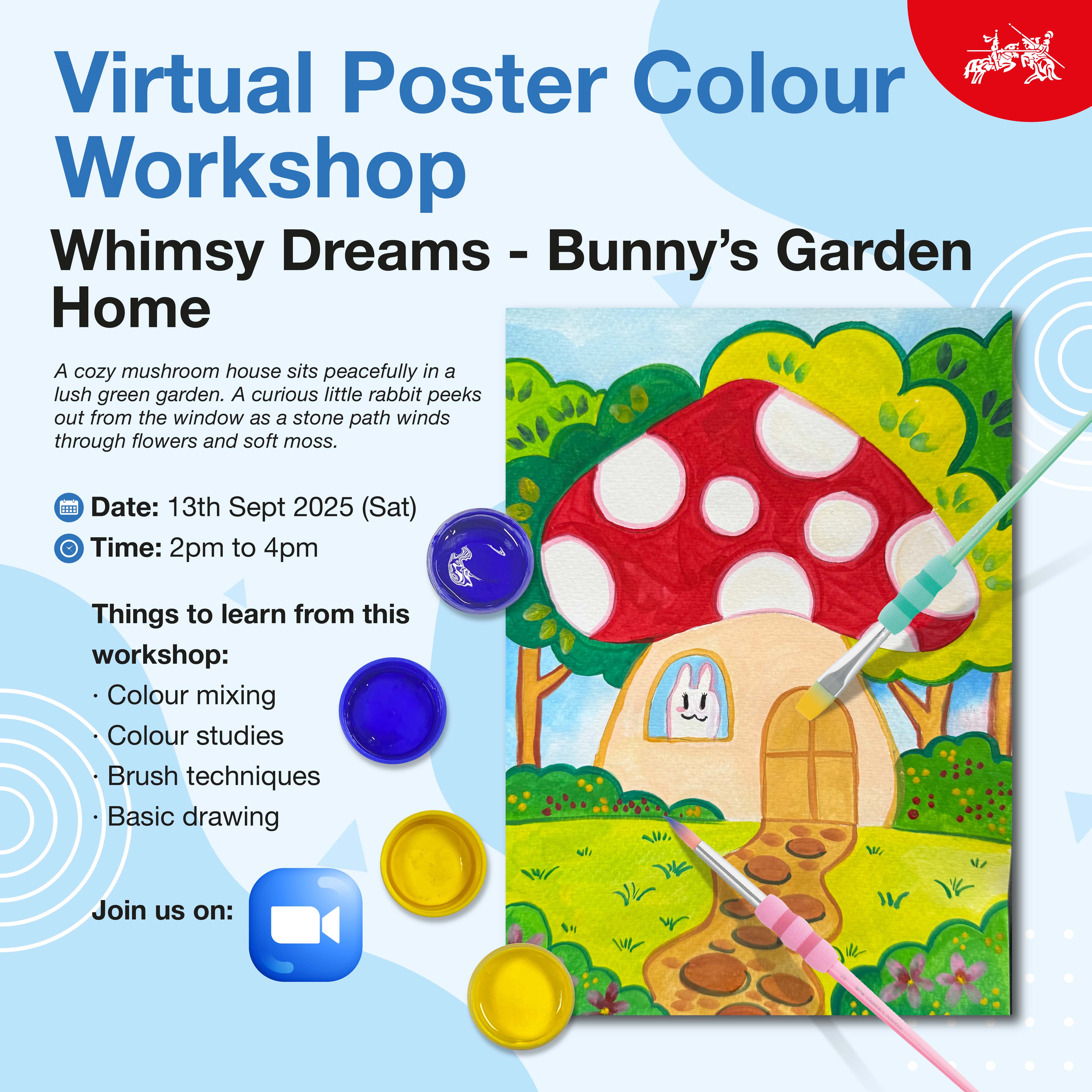 Virtual Poster Colours Workshop (2 Or 3 Sessions) Sept 2025