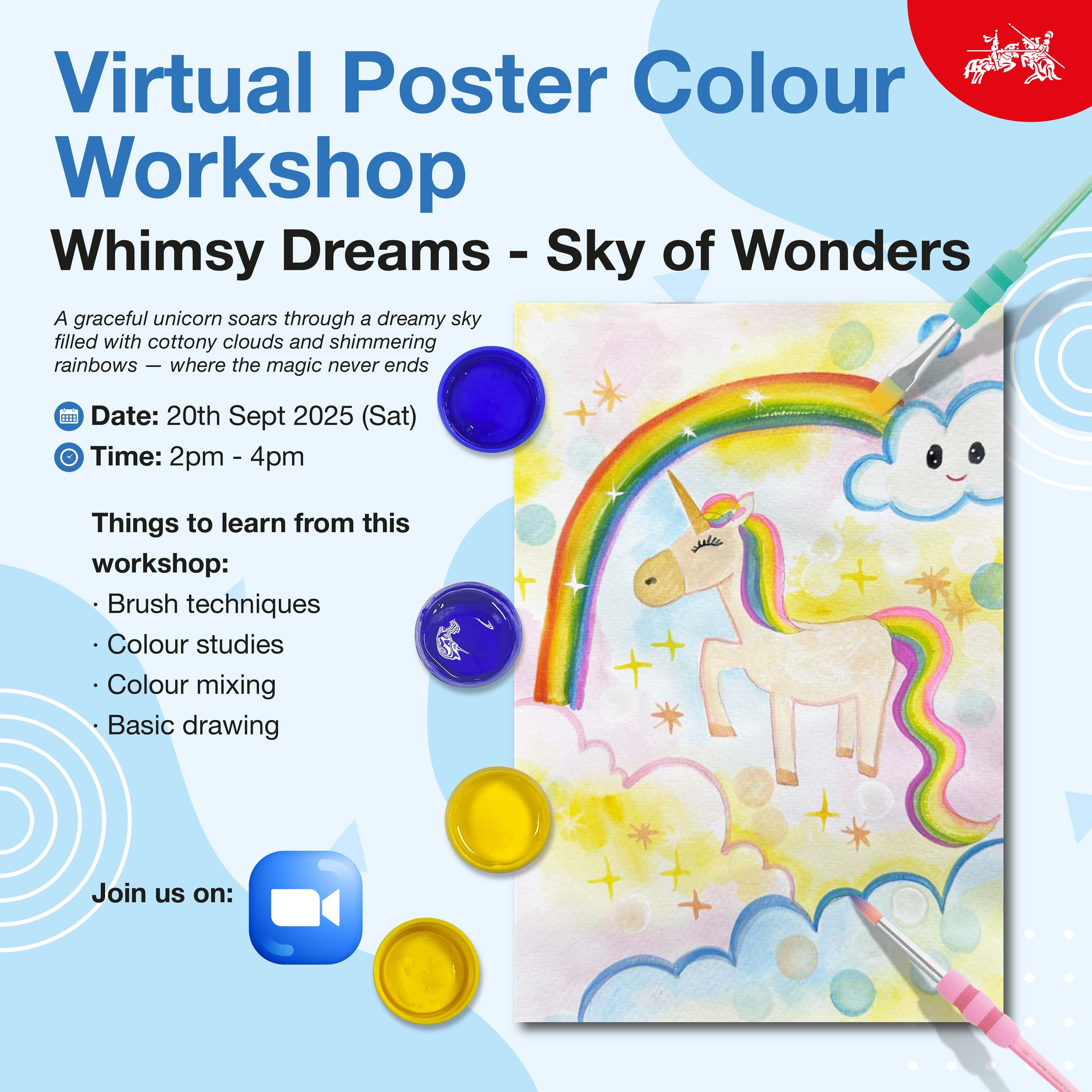 Virtual Poster Colours Workshop (2 Or 3 Sessions) Sept 2025