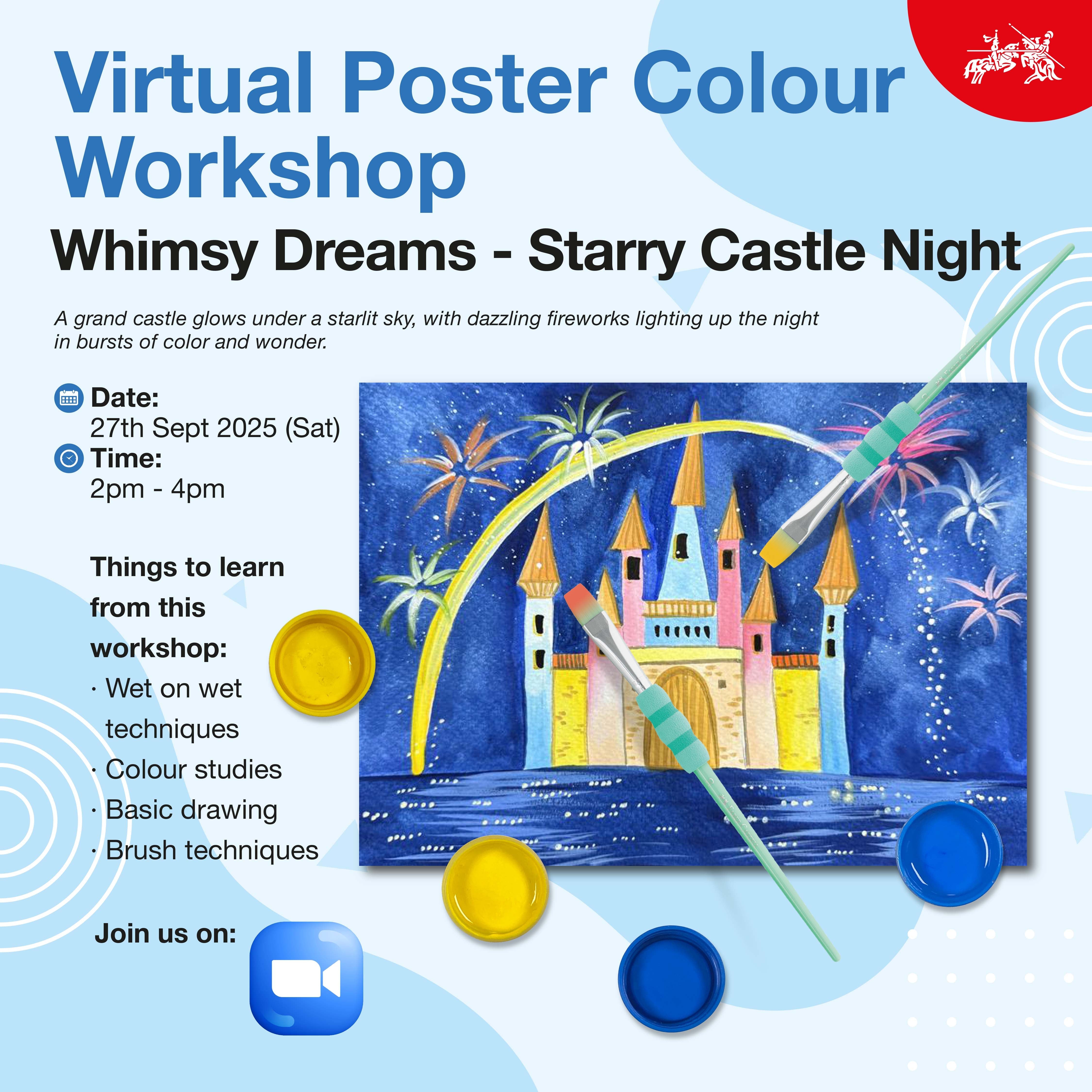 Virtual Poster Colours Workshop (2 Or 3 Sessions) Sept 2025