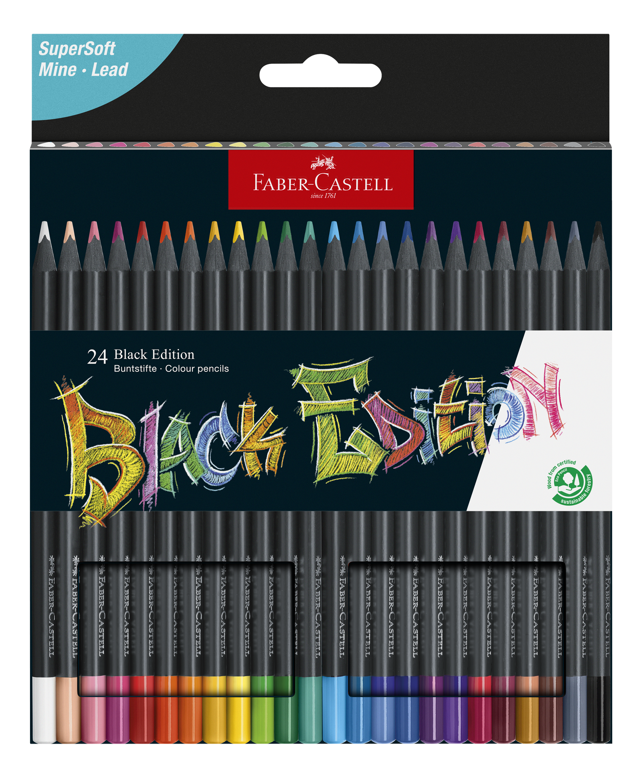 Black Edition Colour Pencils 24x