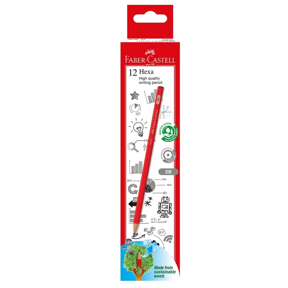 G-pencil 1323-2B, Box of 12