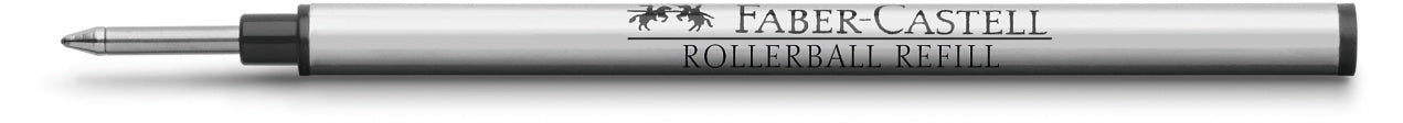Rollerball Pen Refill, Metal, Black, Medium