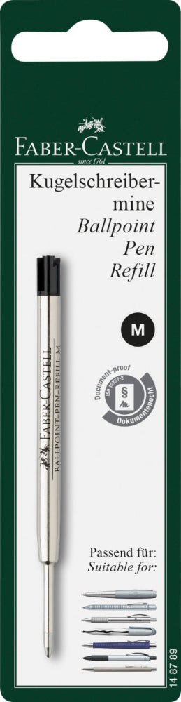 Ball Pen Refill, Black Medium