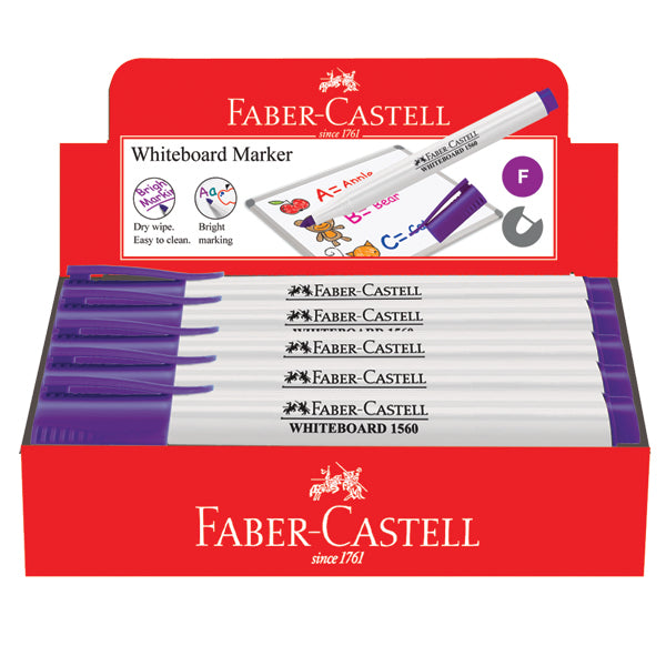 Slim Whiteboard Fine Marker , Box of 10 Violet