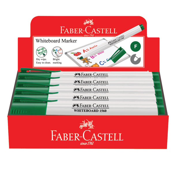 Slim Whiteboard Fine Marker , Box of 10 Green