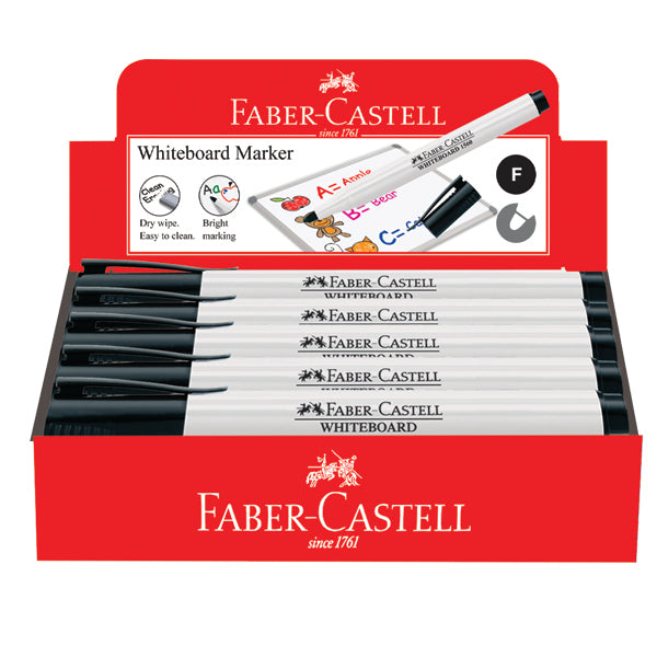 Slim Whiteboard Fine Marker , Box of 10 Black