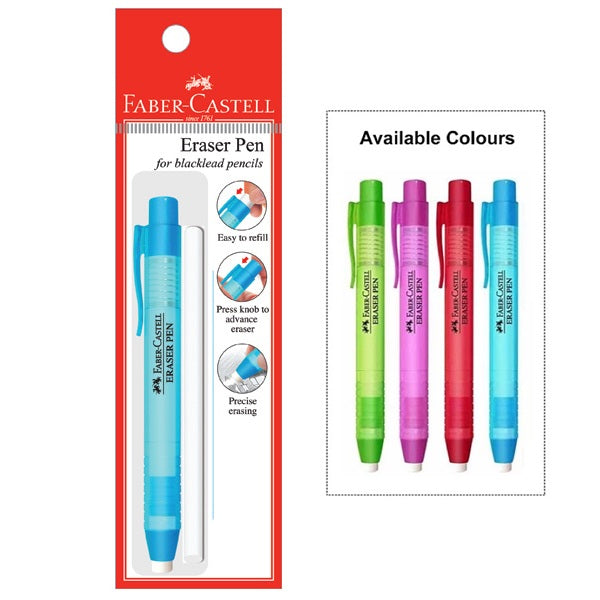 Eraser Pen Holder Assorted PB+Refill