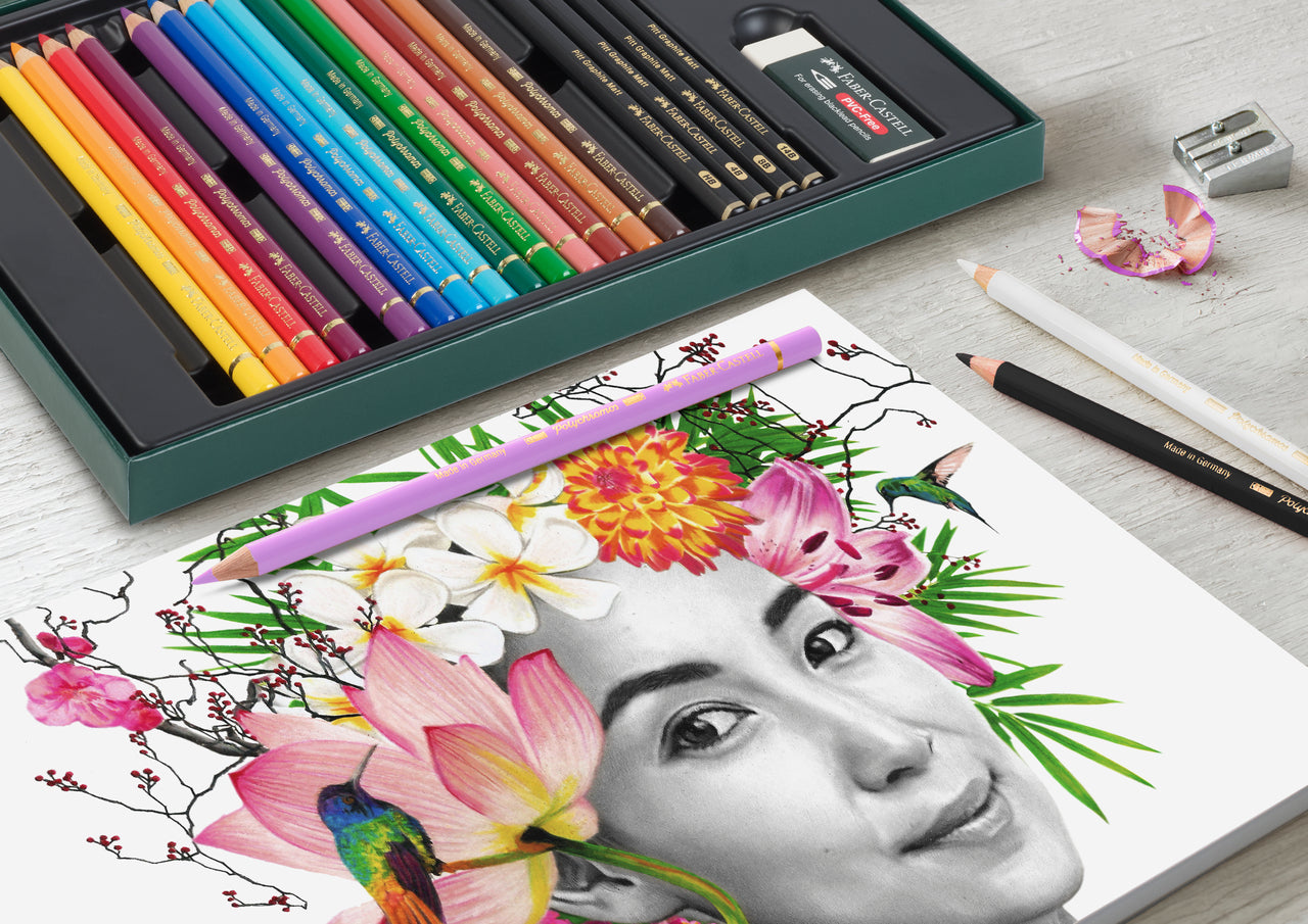 Polychromos & Pitt Graphite Matt, Set of 23