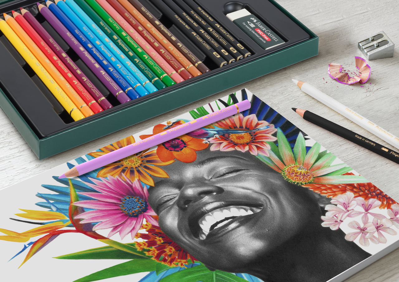 Polychromos & Pitt Graphite Matt, Set of 50