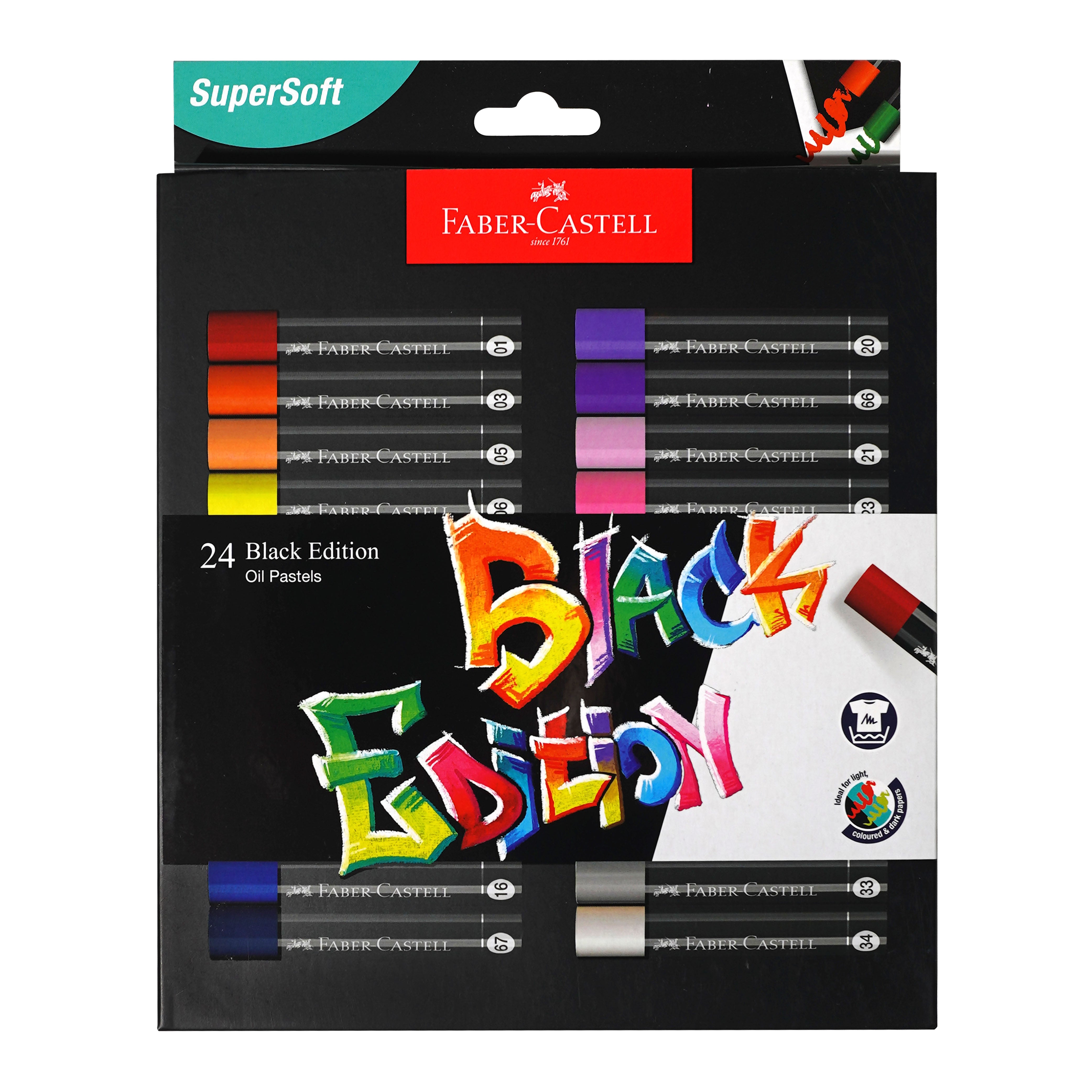 Black Edition Oil Pastel, Box of 24