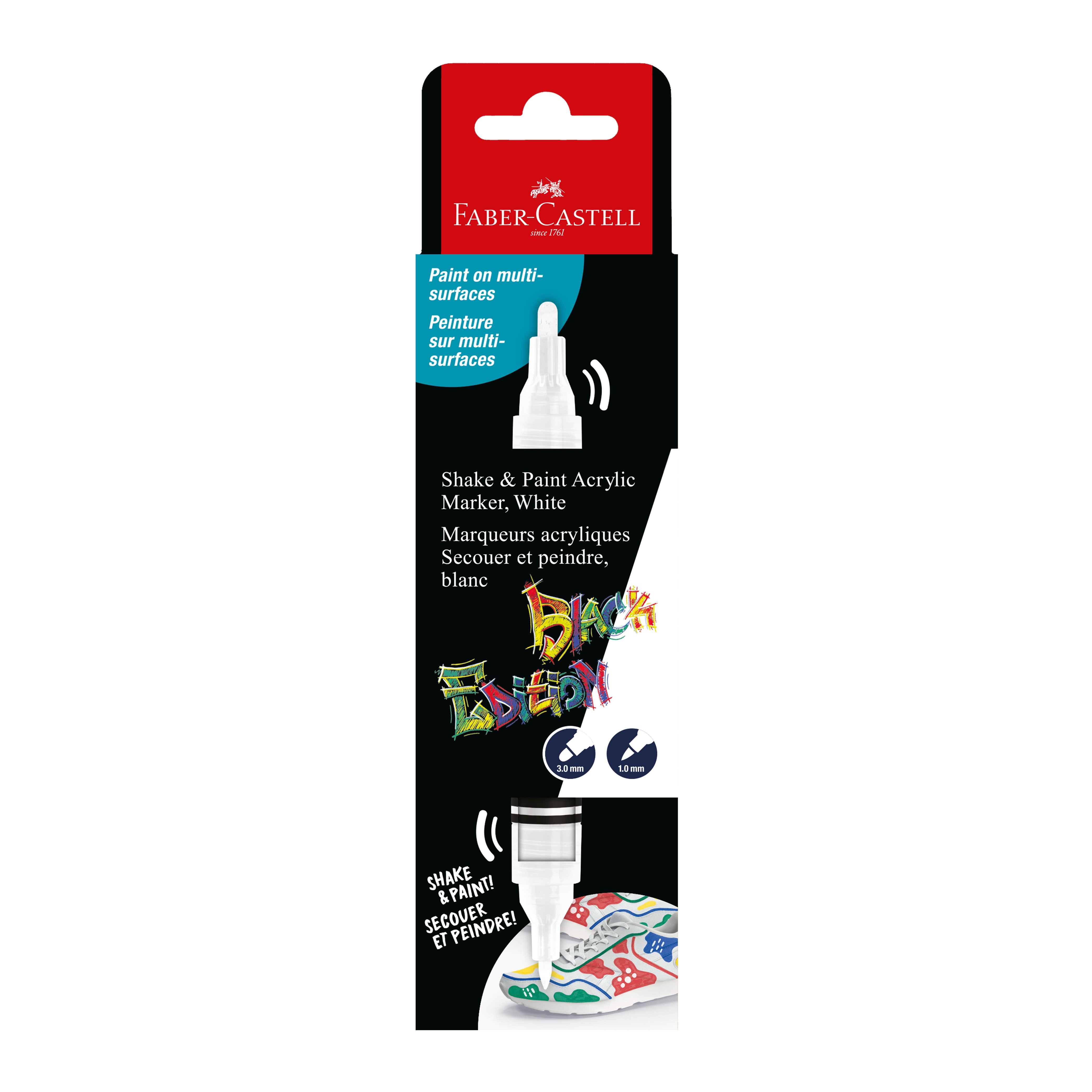 Black Edition Shake & Paint Acrylic Marker White