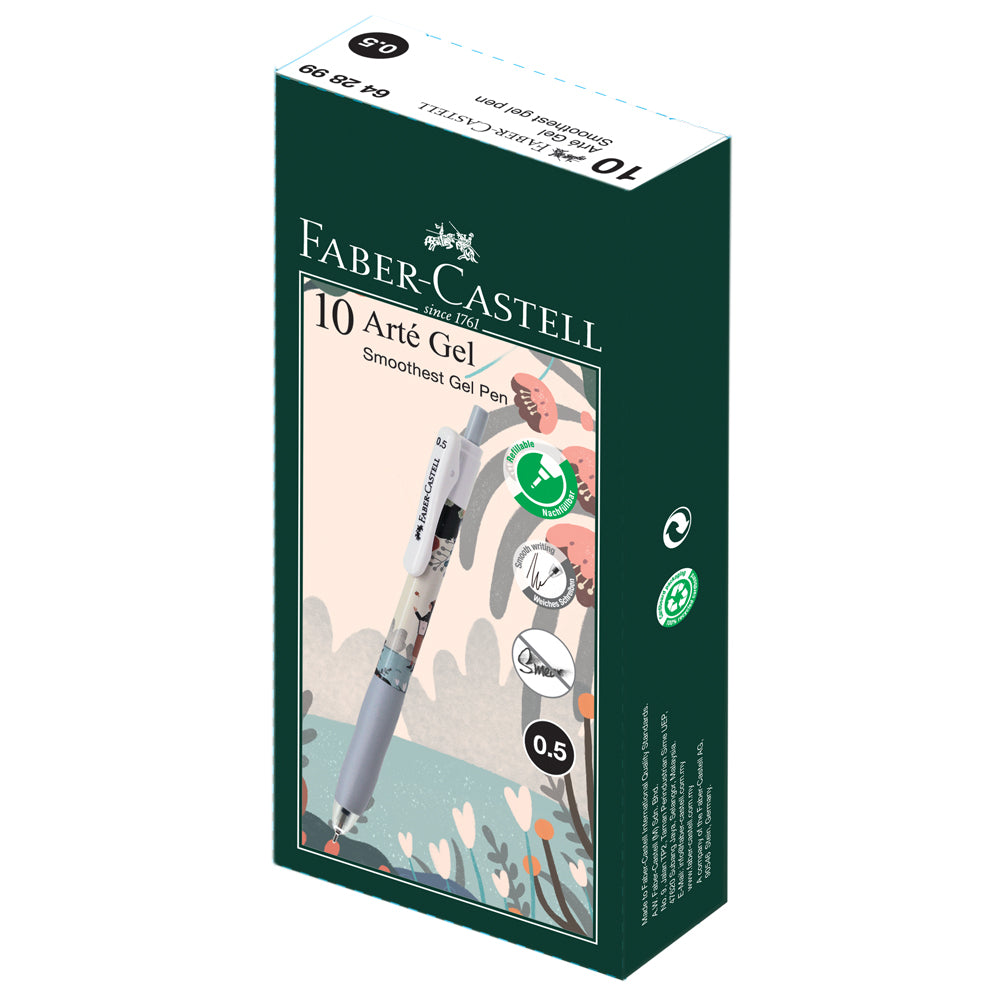 Gel Pen Arté Gel Box of 10, Paint Black 0.5