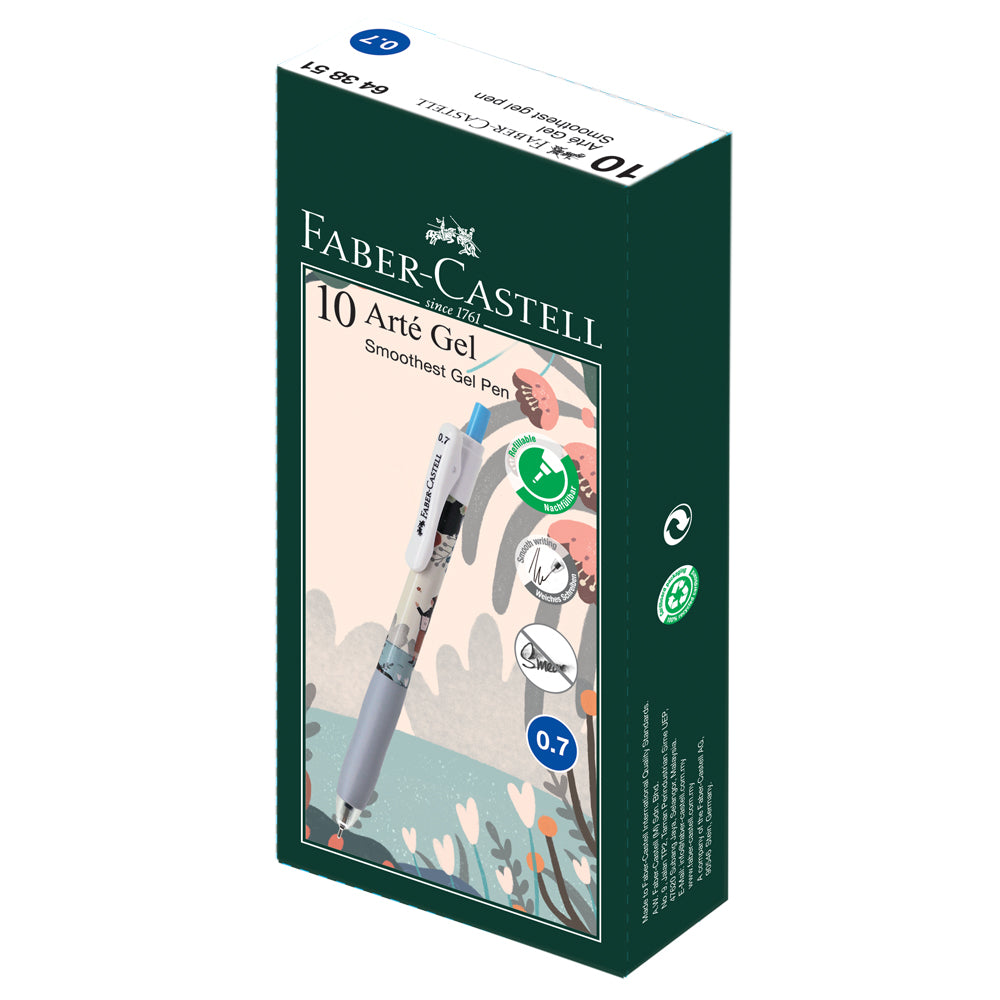 Gel Pen Arté Gel Box of 10, Paint Blue 0.7