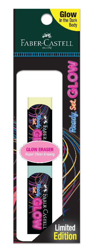 GLOW Eraser, PVC-Free & Dust-Free (Polybag of 2)