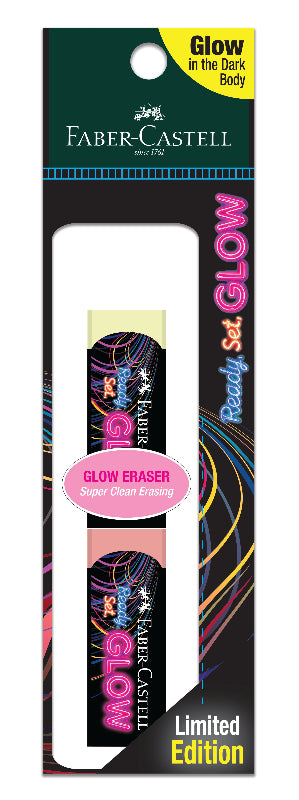 GLOW Eraser, PVC-Free & Dust-Free (Polybag of 2)