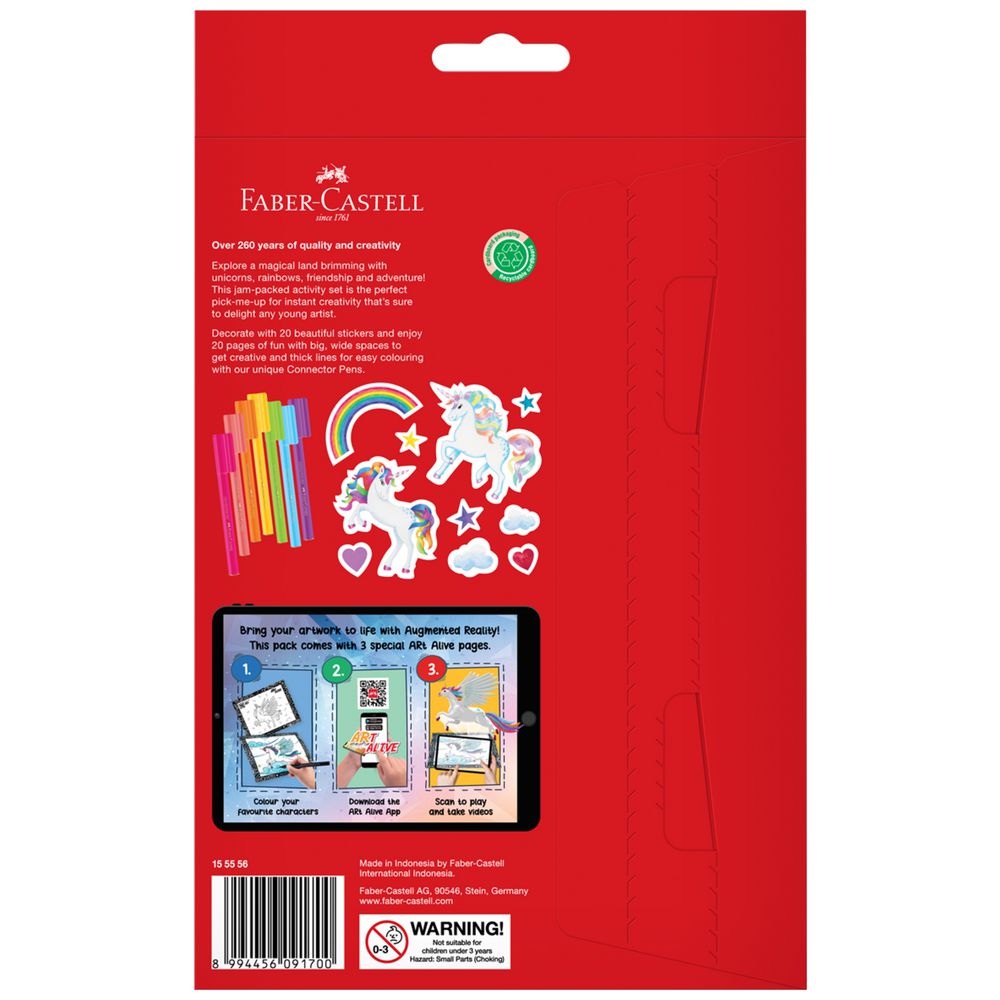 A5 Colouring Pack Unicorn with Connector Pens