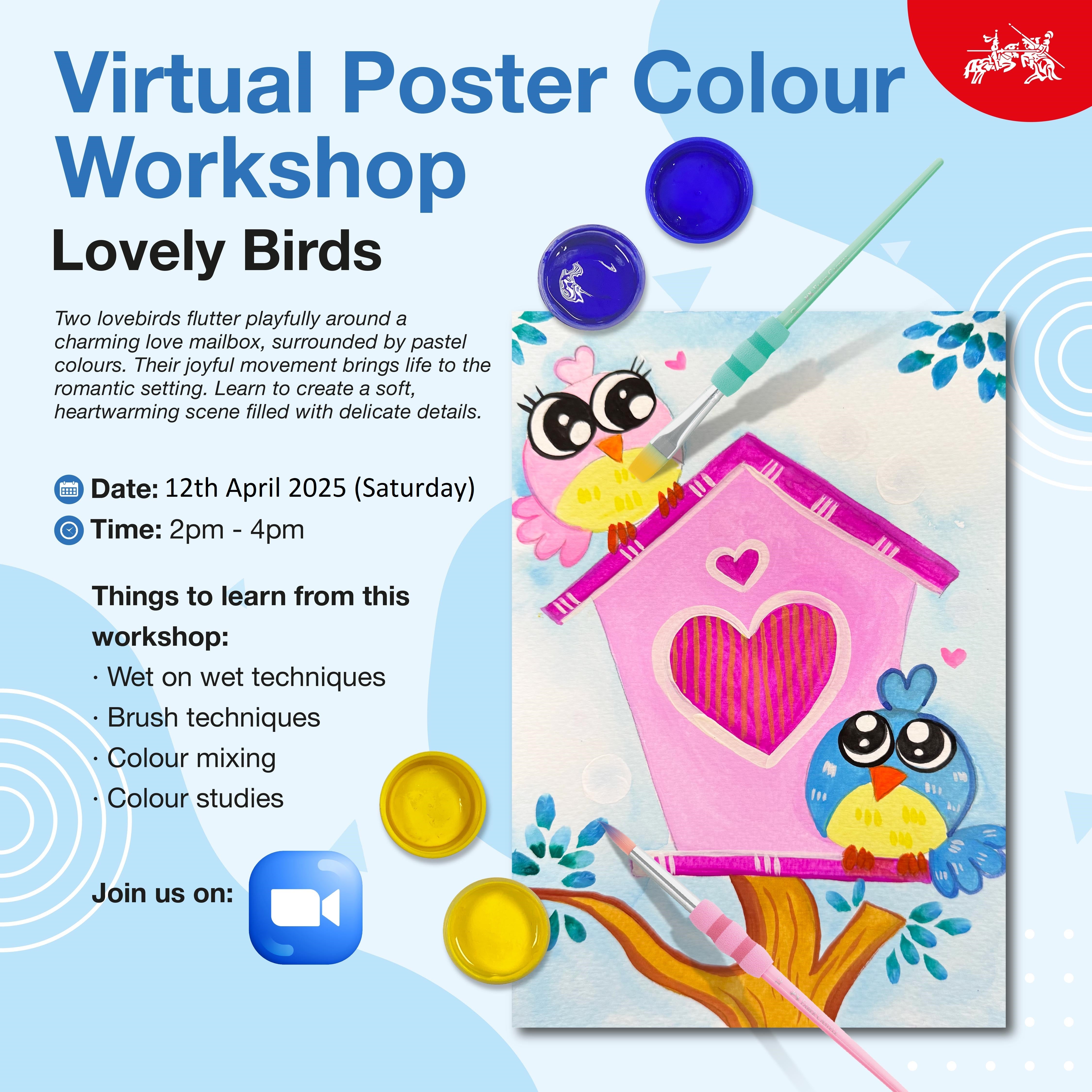 Virtual Poster Colours Workshop (2 Or 3 Sessions) Apr 2025