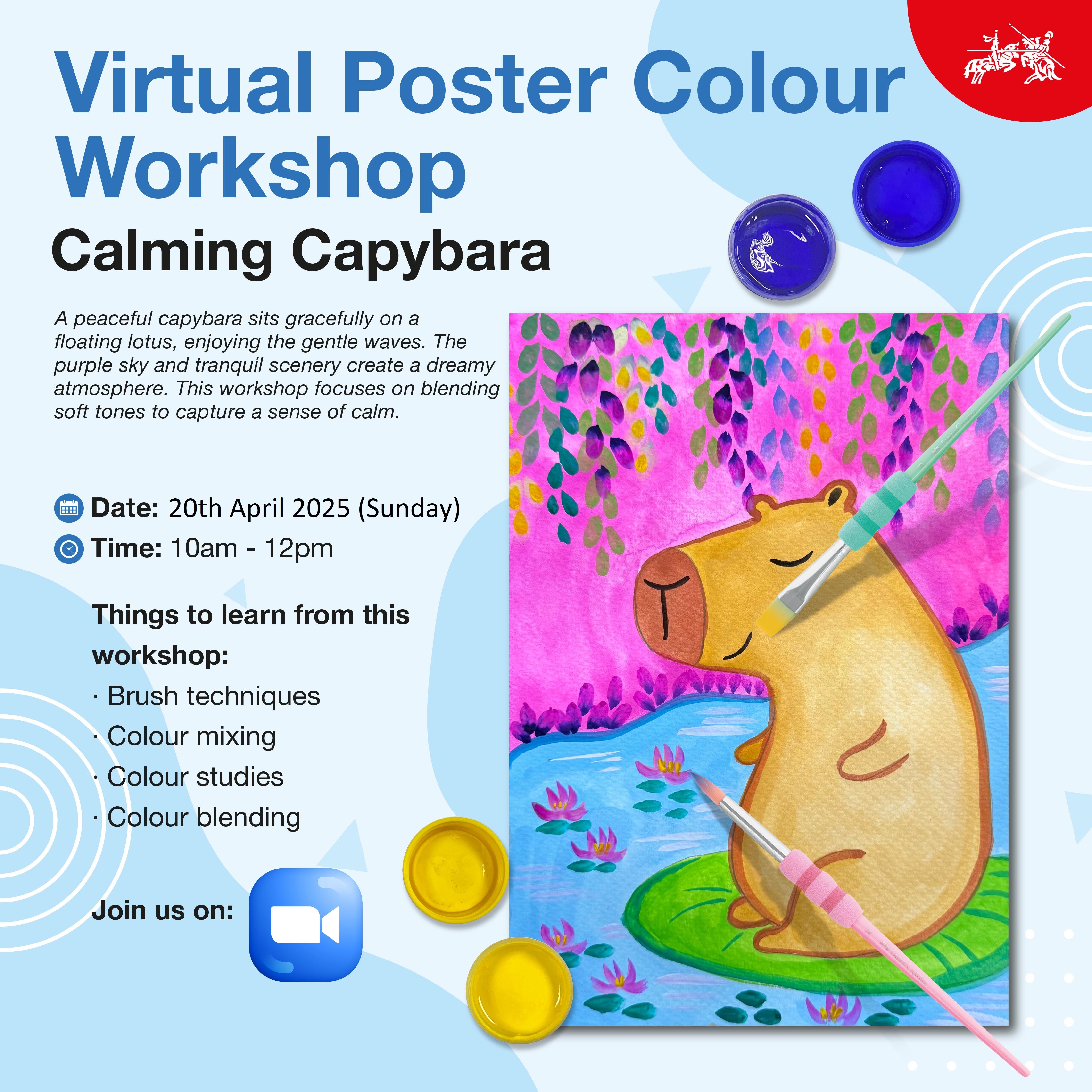 Virtual Poster Colours Workshop (2 Or 3 Sessions) Apr 2025