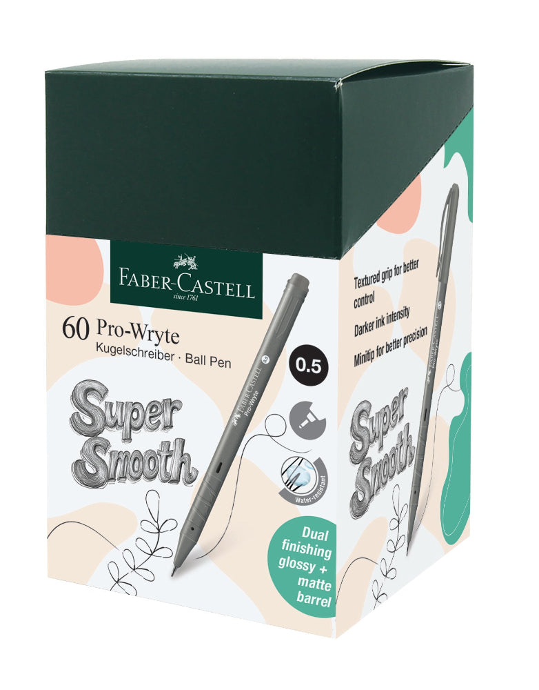 Pro-Wryte Ball Pen, Black, 0.5mm, Box of 60