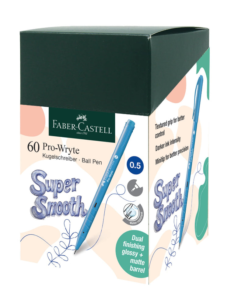 Pro-Wryte Ball Pen, Blue, 0.5mm, Box of 60