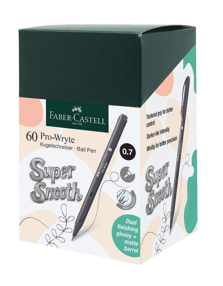 Pro-Wryte Ball Pen, Black, 0.7mm, Box of 60