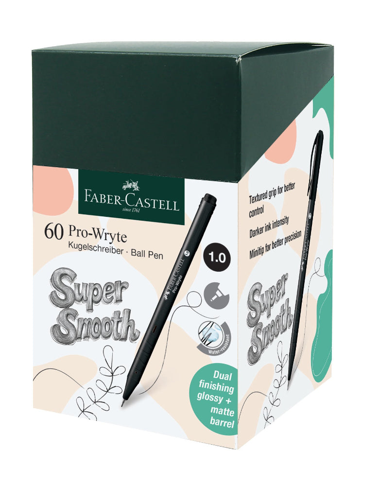 Pro-Wryte Ball Pen, Black, 1.0mm, Box of 60