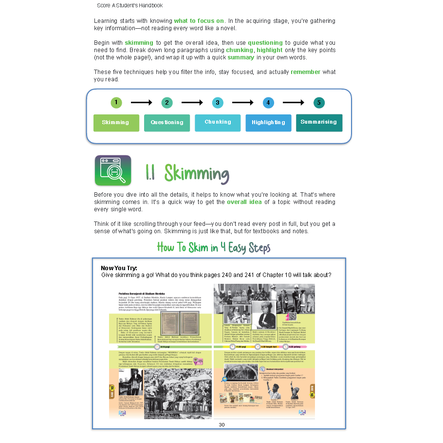 Score A Student Handbook 2025 (Secondary School Level)