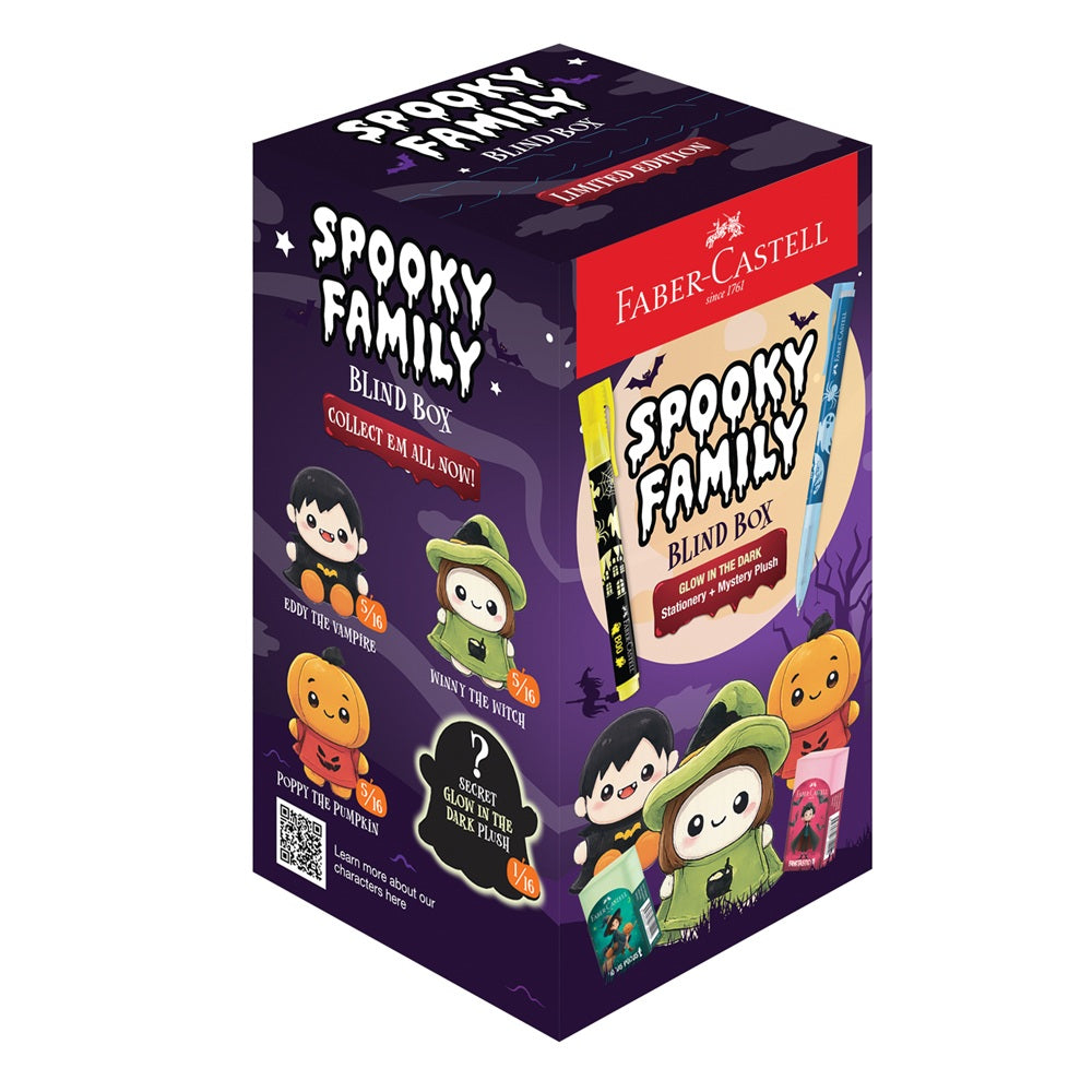 Spooky Family Blind Box - Glow in the Dark Stationeries + Mystery Plush