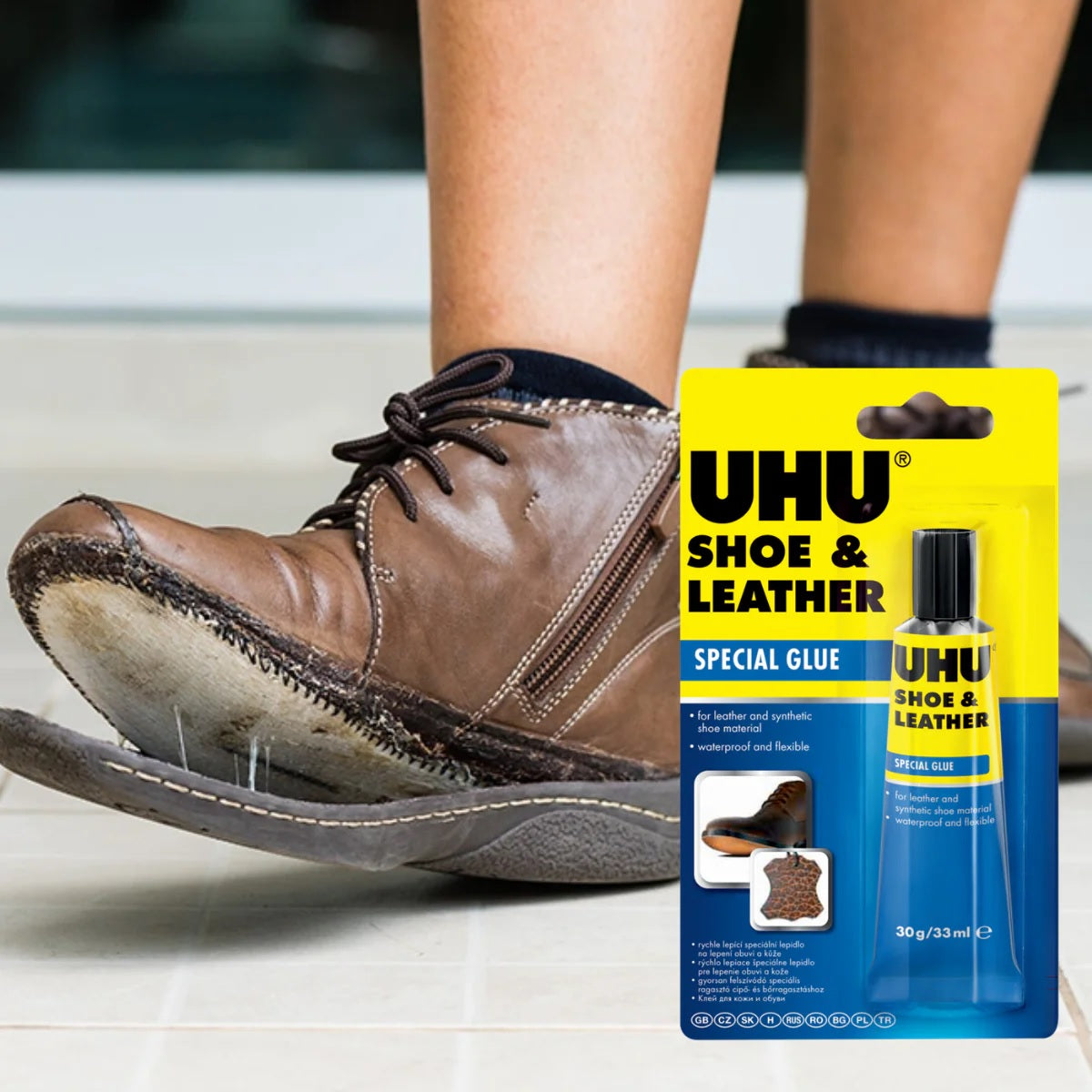 UHU Original Shoe & Leather Glue (33ml)