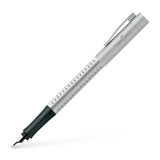 Grip 2011 Silver Fountain Pen, Broad