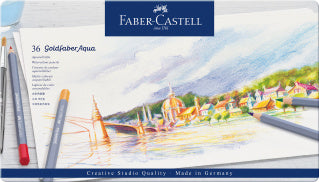 Goldfaber Aqua Watercolour Pencil, Tin of 36