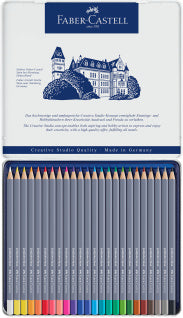 Goldfaber Aqua Watercolour Pencil, Tin of 24