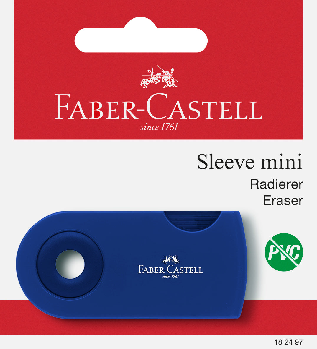 Eraser PVC-free Sleeve Mini Assorted, 1x BC
