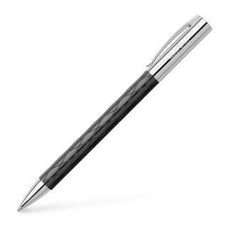 Ambition Rhombus Black Twist Ball Pen, Broad