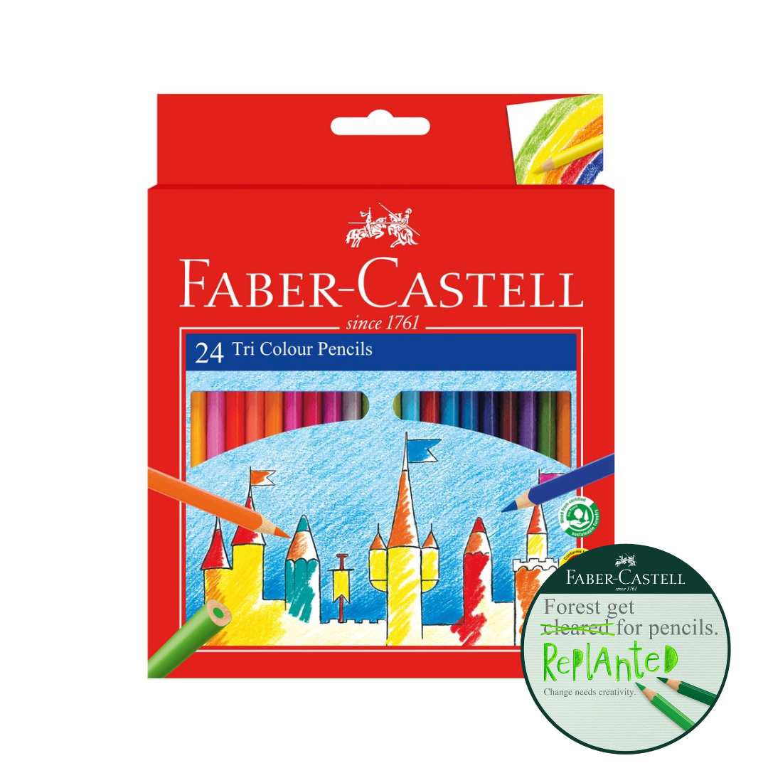 Colour Pencils Tri Colour 24