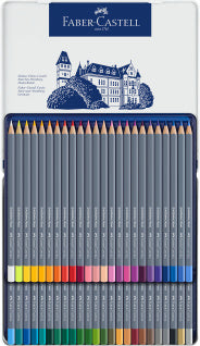 Goldfaber Aqua Watercolour Pencil, Tin of 48