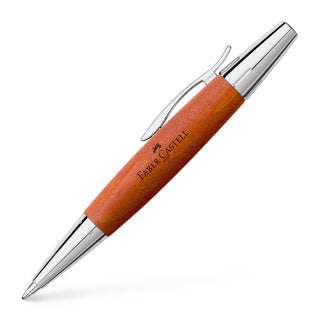 E-motion Reddish Brown Wood Twist Ball Pen, Broad