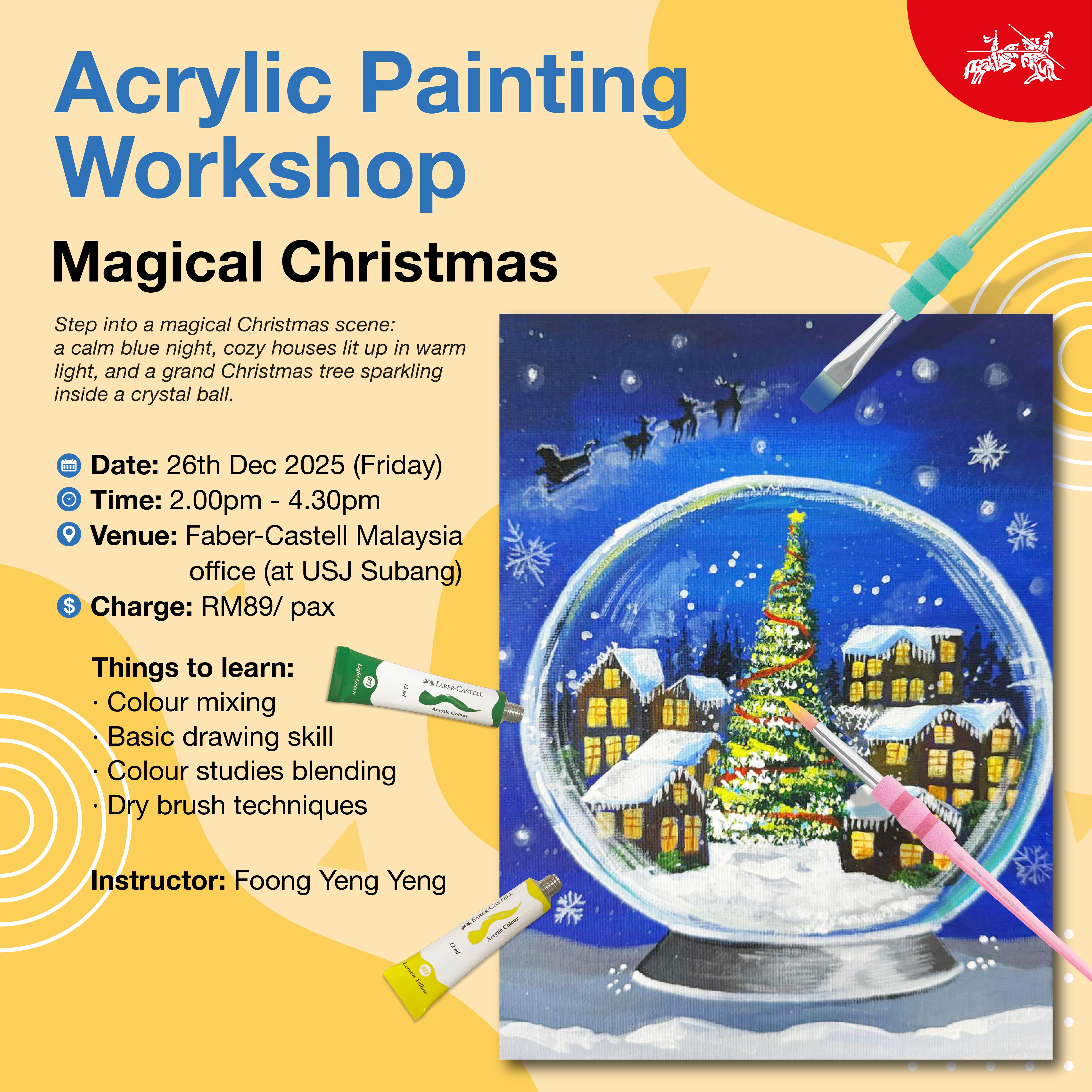 Magic Christmas Acrylic Painting Workshop 2025