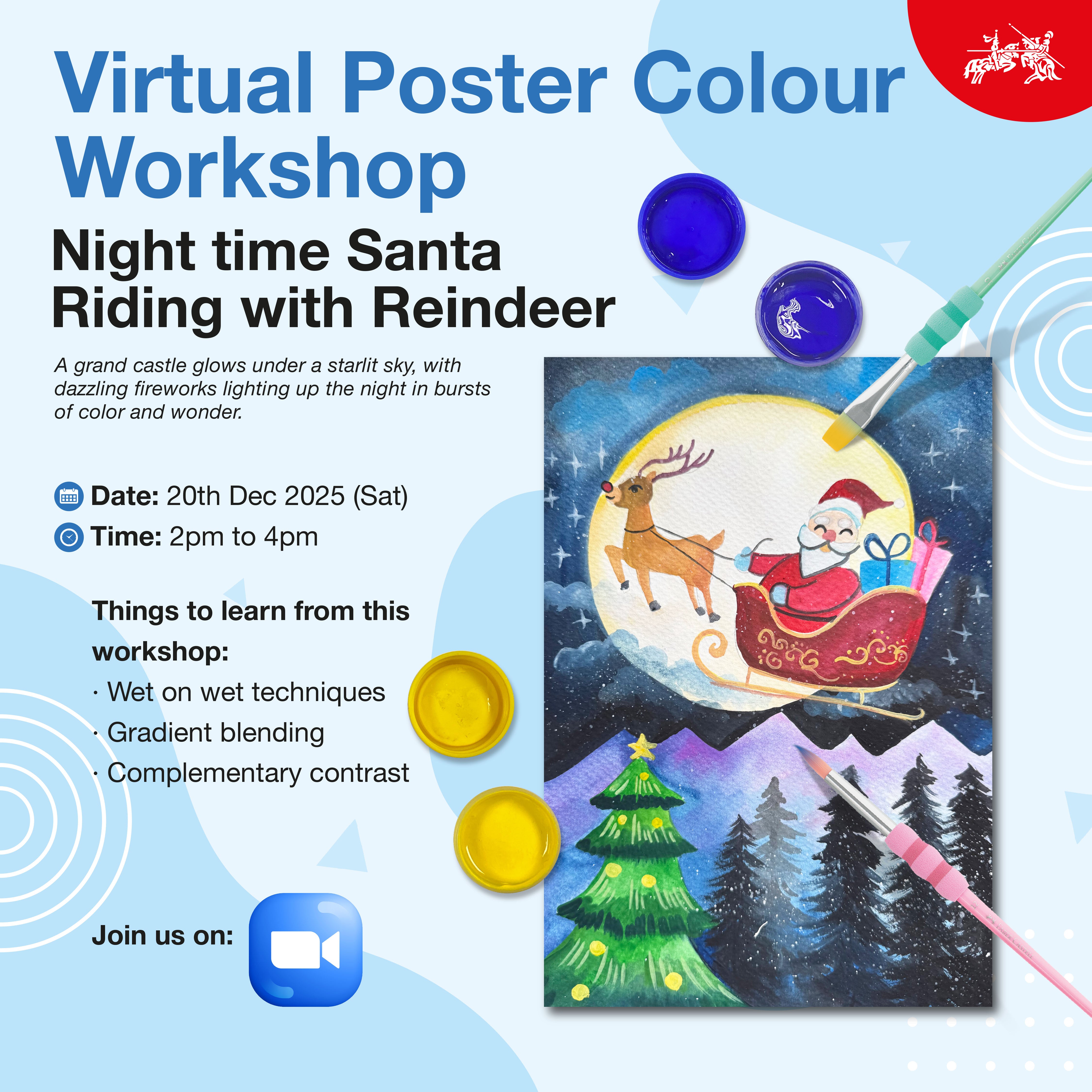 Virtual Poster Colours Workshop (2 Or 3 Sessions) December 2025